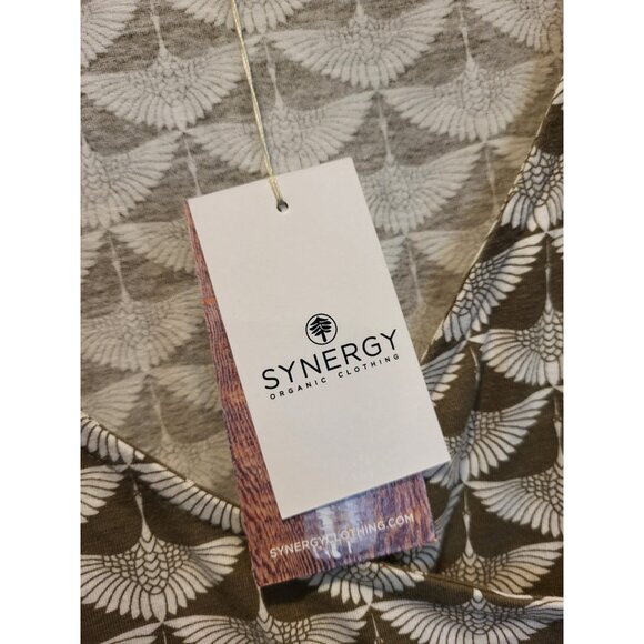 New Synergy Aislen Bird Organic Cotton 3/4 Sleeve Stretch Pencil Dress Sz XS - Picture 5 of 9